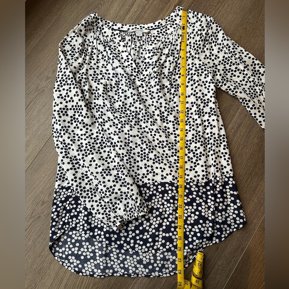 Boden Navy/white Top, Size 2